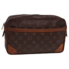 Louis Vuitton-LOUIS VUITTON Monogram Compiegne 28 Clutch Bag M51845 LV Auth 78672-Monogram