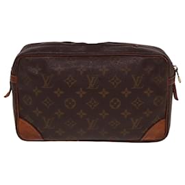 Louis Vuitton-LOUIS VUITTON Monogram Compiegne 28 Clutch Bag M51845 LV Auth 78672-Monogram