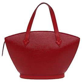 Louis Vuitton-LOUIS VUITTON Epi Saint Jacques Shoulder Bag Red M52277 LV Auth 77901-Red