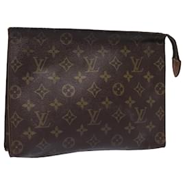 Louis Vuitton-LOUIS VUITTON Monogram Poche Toilette 26 Vintage Pouch M47542 LV Auth 77570-Monogram