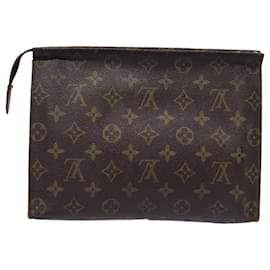 Louis Vuitton-LOUIS VUITTON Monogram Poche Toilette 26 Vintage Pouch M47542 LV Auth 77570-Monogram