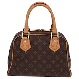 Louis Vuitton-LOUIS VUITTON Bolso de Mano Monogram Manhattan PM M40026 LV Auth 78378-Monograma