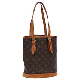 Louis Vuitton-LOUIS VUITTON Borsa a Spalla Monogram Bucket PM M42238 LV Auth 78858-Monogramma