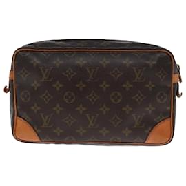 Louis Vuitton-LOUIS VUITTON Monogram Compiegne 28 Clutch Bag M51845 LV Auth 77580-Monogram