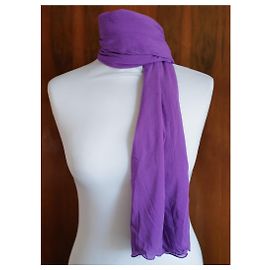 Lenço de seda roxo La Perla Roxo