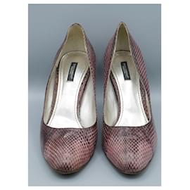 Dolce & Gabbana-Zapatos de Salón de Piel-Purple