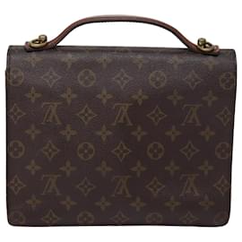 Louis Vuitton-LOUIS VUITTON Monogram Monceau 26 Borsa a Spalla M51187 LV Auth 77254-Monogramma