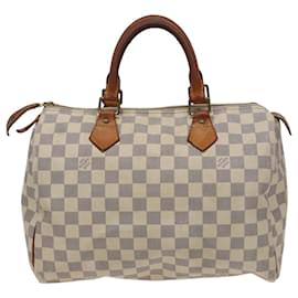 Louis Vuitton-LOUIS VUITTON Borsa a Mano Damier Azur Speedy 30 N41533 LV Auth 78068-Altro