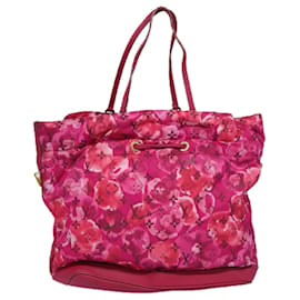 Louis Vuitton-LOUIS VUITTON Monogram Ikat Flower Noe borsa a spalla MM completa M40870 Auth 76795-Rosa