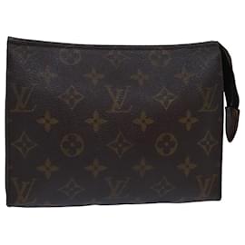 Louis Vuitton-LOUIS VUITTON Monogram Poche Toilette 19 Pouch M47544 LV Auth 78664-Monogram
