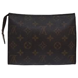 Louis Vuitton-LOUIS VUITTON Monogram Poche Toilette 19 Pouch M47544 LV Auth 78664-Monogram