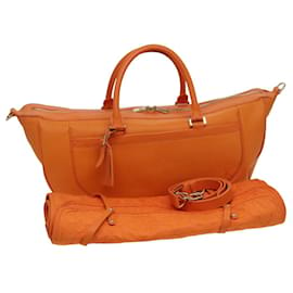 Louis Vuitton-LOUIS VUITTON Epi Danura GM Bolso de Mano Naranja Mandarina M5890H LV Auth 75938-Naranja,Gris