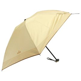 FENDI Zucchino Canvas folding Umbrella Nylon Beige Auth bs14907 Beige