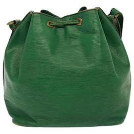 Louis Vuitton-LOUIS VUITTON Epi Petit Noe Bolsa de Hombro Verde M44104 LV Auth 77895-Verde