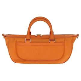 Louis Vuitton-LOUIS VUITTON Epi Danura GM Bolso de Mano Naranja Mandarina M5890H LV Auth 77879-Naranja,Gris