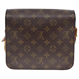 Louis Vuitton-LOUIS VUITTON Monogram Cartouchiere MM Bolsa de Hombro M51253 LV Auth yk12766-Monograma