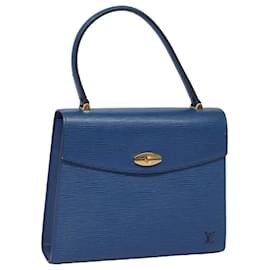 Louis Vuitton-LOUIS VUITTON Bolso de Mano Epi Malesherbes Azul M52375 LV Auth 77593-Azul