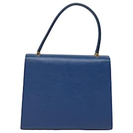 Louis Vuitton-LOUIS VUITTON Borsa a Mano Epi Malesherbes Blu M52375 LV Auth 77593-Blu