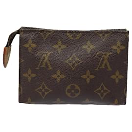 Louis Vuitton-LOUIS VUITTON Monogram Poche Toilette 15 Pouch M47546 LV Auth 78003-Monogram