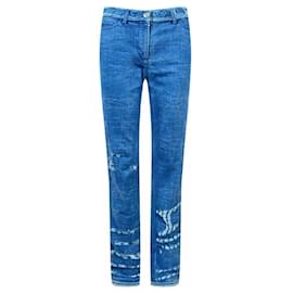 Chanel-New Distressed Jeans-Bleu