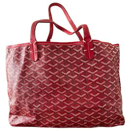 Goyard-Goyard Vermelho Goyardine Saint Louis PM-Vermelho