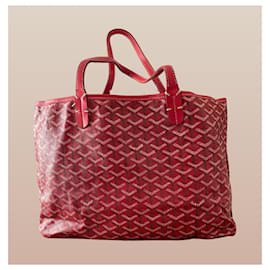 Goyard-Goyard Vermelho Goyardine Saint Louis PM-Vermelho