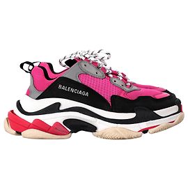 Baskets Balenciaga Triple S en polyester noir Noir