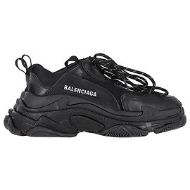 Baskets Balenciaga Triple S en polyester noir Noir