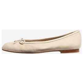 Manolo Blahnik Neutral suede ballet flats - size EU 42 Other