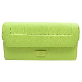 NEUE LANCEL NINON A09986 GRÜN LEDER GELDBÖRSE Grün