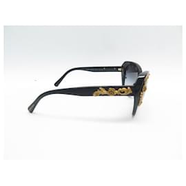 Dolce & Gabbana-DOLCE & GABBANA SILICIAN BAROQUE DG4167 SCHWARZE SONNENBRILLE-Schwarz