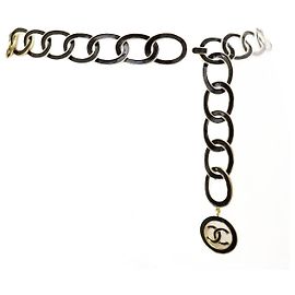 CHANEL GÜRTEL RINGE MEDAILLON LOGO CC 65 BIS 80 CM GOLDMETALL EMAILLE GÜRTEL Golden