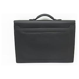 Montblanc-NEW MONTBLANC URBAN SPIRIT DOUBLE GUSSET BRIEFCASE 114654 LEATHER-Black