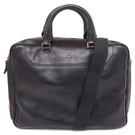NUOVA BORSA MONTBLANC SLIM HERITAGE MARRONE SCURO 116808 CON TRACOLLA Marrone