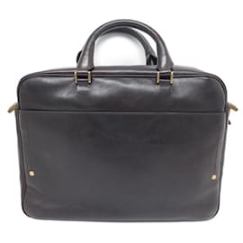 Montblanc-NEW MONTBLANC SLIM HERITAGE DARK BROWN BAG 116808 SHOULDER STRAP-Brown