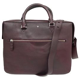 NEW MONTBLANC BRIEFCASE MEISTERSTUCK SFUMATO DOCUMENT BAG Dark red