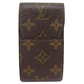 Louis Vuitton-VINTAGE CIGARETTE CASE LOUIS VUITTON M63024 MONOGRAM CANVAS CASE-Brown