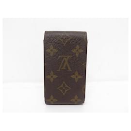 Louis Vuitton-VINTAGE CIGARETTE CASE LOUIS VUITTON M63024 MONOGRAM CANVAS CASE-Brown