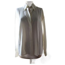 Guy Laroche Hemd Creme Polyester Größe 44 Aus weiß