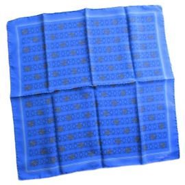 Christian Dior Pañuelo/bandana de seda azul gitano. Azul