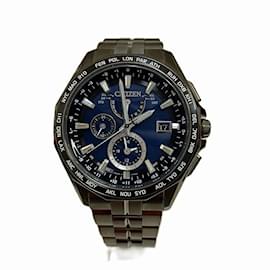 Citizens of Humanity-Citizen Double Direct Flight AT9090-53L Radio Solar Watch for Men-Other