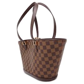 Louis Vuitton-Borsa a spalla Manosque PM Damier Ebene Louis Vuitton-Rosso,Damier ebene