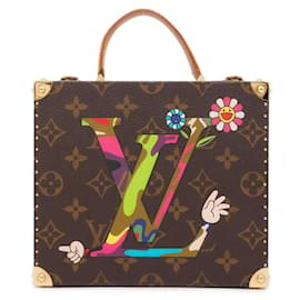 Louis Vuitton-Bolso de Hombro Louis Vuitton Monogram Takashi Murakami-Castaño,Multicolor,Monograma