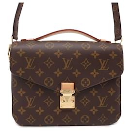 Louis Vuitton-Bolso Pochette Metis Monograma Louis Vuitton-Castaño,Monograma