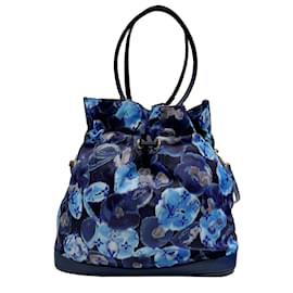 Louis Vuitton-Borsa tote Louis Vuitton Noefull MM Monogram Ikat Flower in Grand Blue-Blu