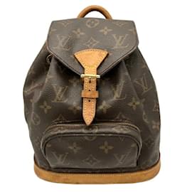 Louis Vuitton-Zaino Montsouris Monogram Louis Vuitton per donne-Marrone