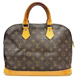 Louis Vuitton-Sac à main Louis Vuitton Alma PM Monogram marron pour femmes-Marron