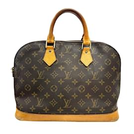 Louis Vuitton-Sac à main Louis Vuitton Alma PM Monogram marron pour femmes-Marron