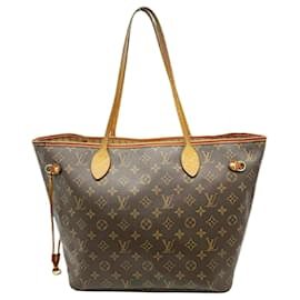 Louis Vuitton-Borsa tote Monogram Neverfull MM Louis Vuitton per donne-Marrone,Monogramma