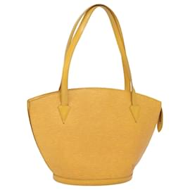 Louis Vuitton-LOUIS VUITTON Epi Saint Jacques Bolsa de Compras de Hombro Amarilla M52279 Auth 77922-Amarillo